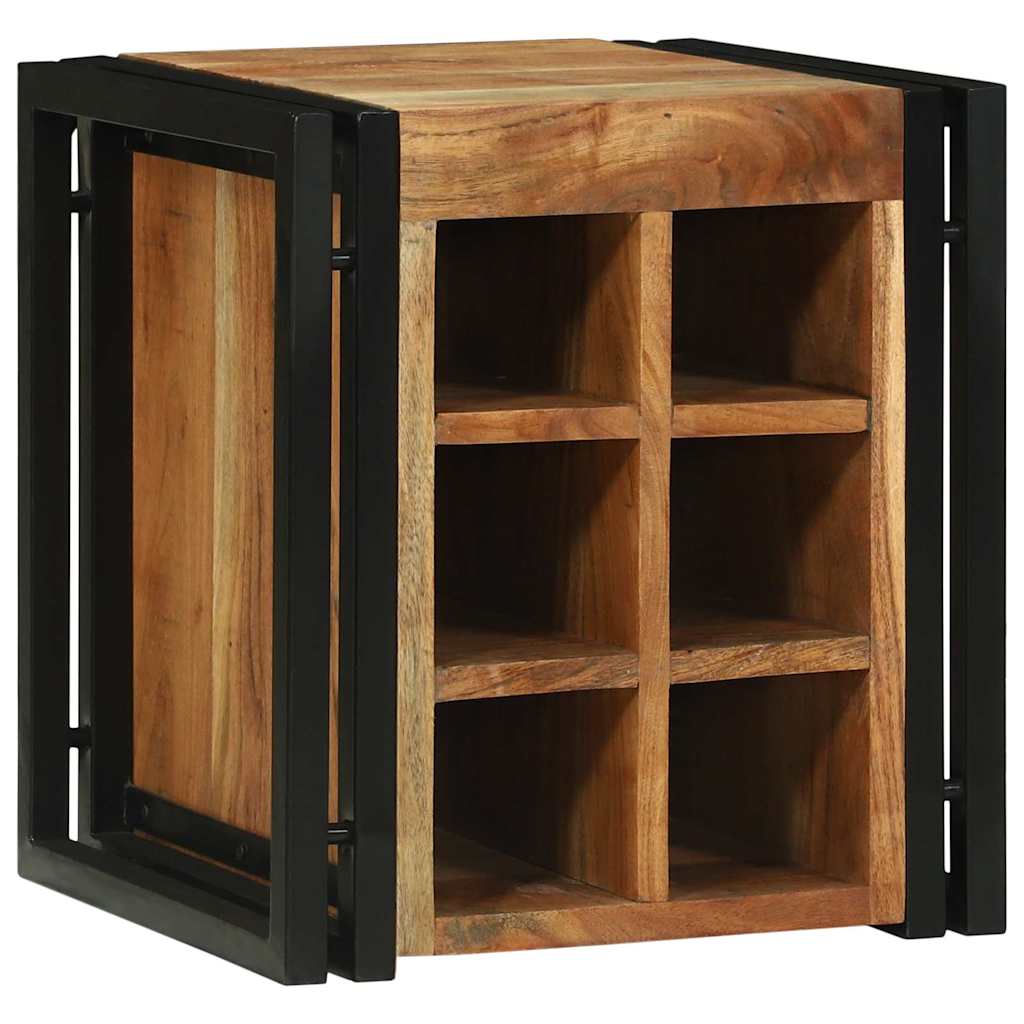 Étagère à vin Marron 34.5 x 35 x 39 cm Bois d'acacia massif