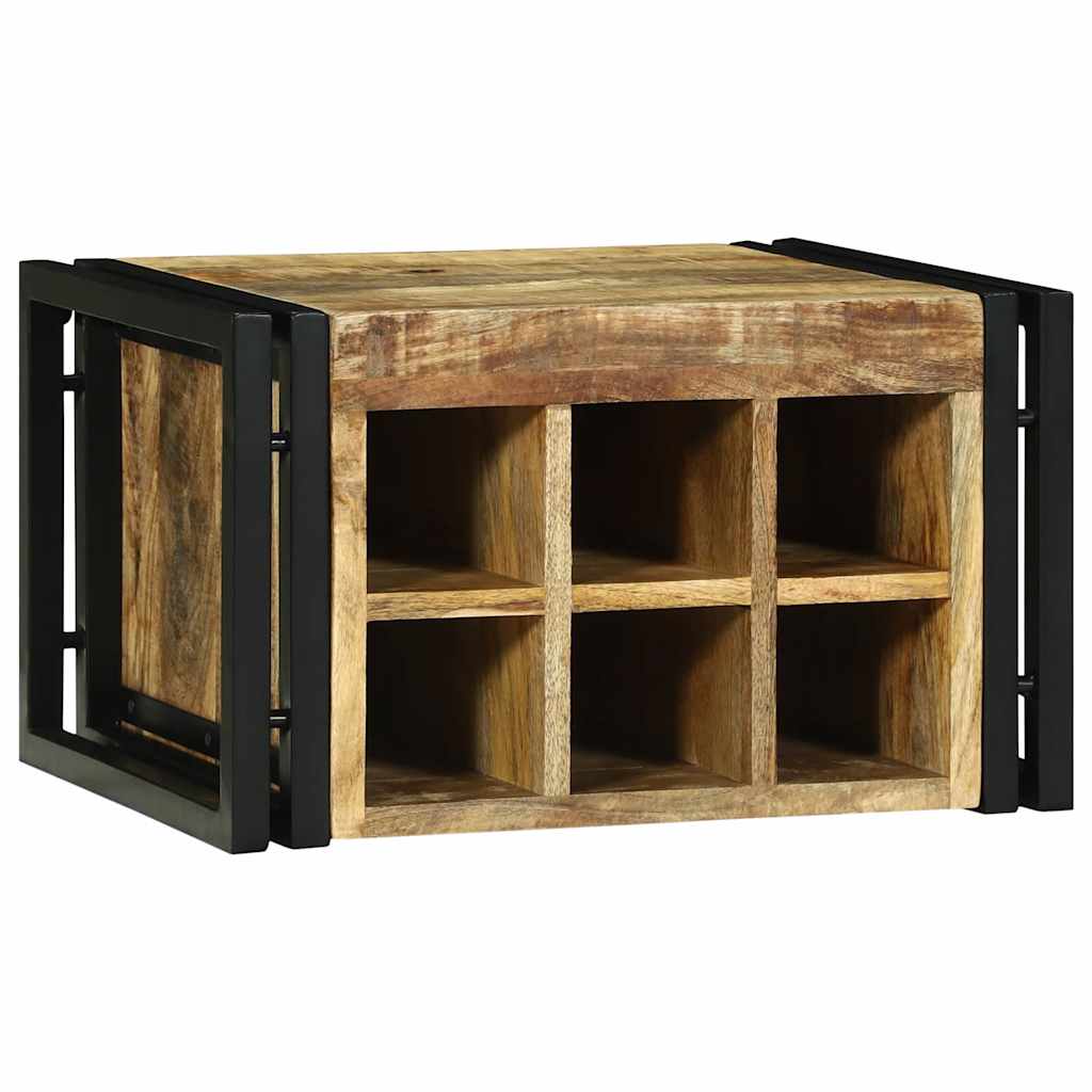 Étagère à vin 46 x 35 x 27.5 cm Bois de manguier massif