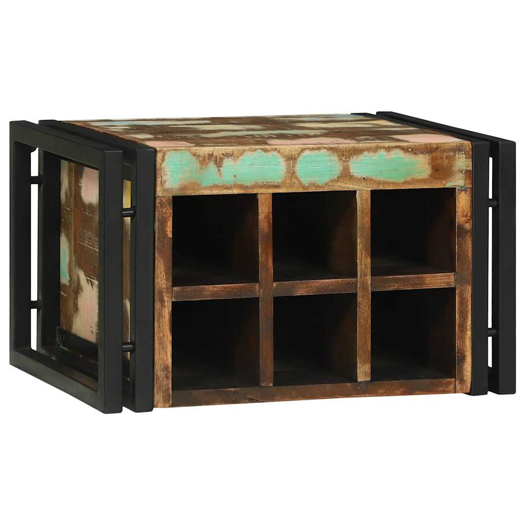Étagère à vin 46 x 35 x 27.5 cm Bois massif de récupération
