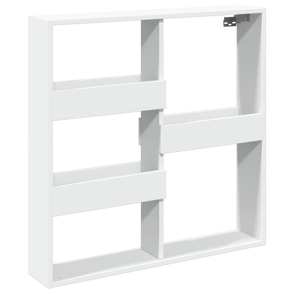Armoire murale blanc 80x15x80 cm bois d'ingénierie