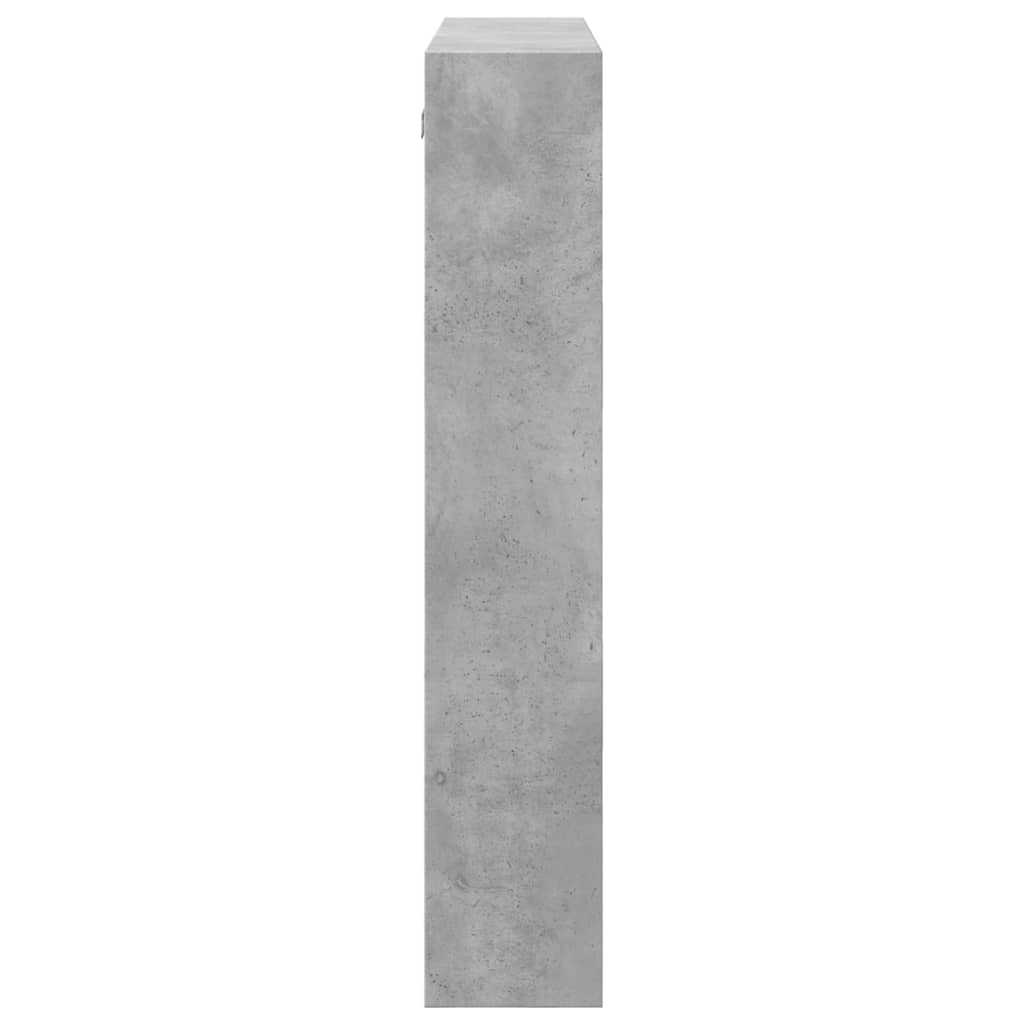 Armoire murale gris béton 80x15x80 cm bois d'ingénierie