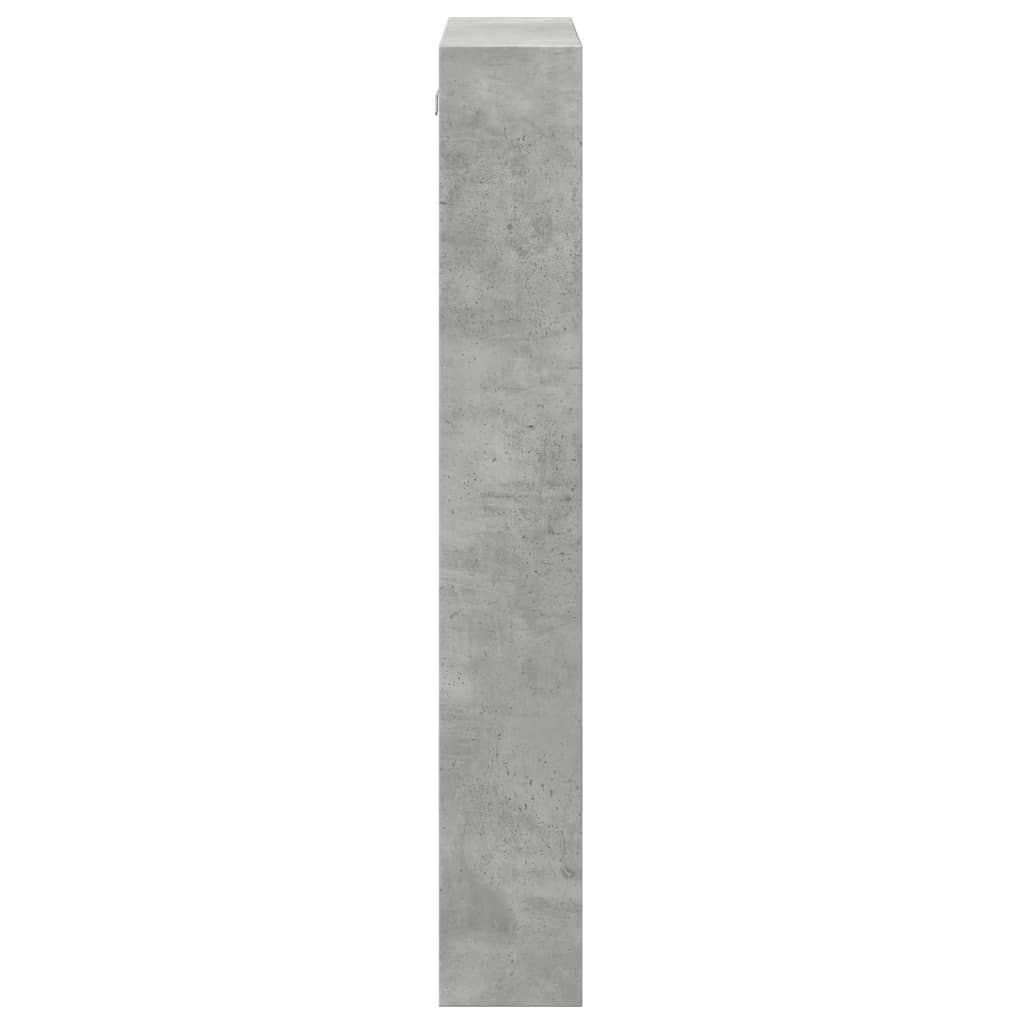 Armoire murale gris béton 50x15x100 cm bois d'ingénierie