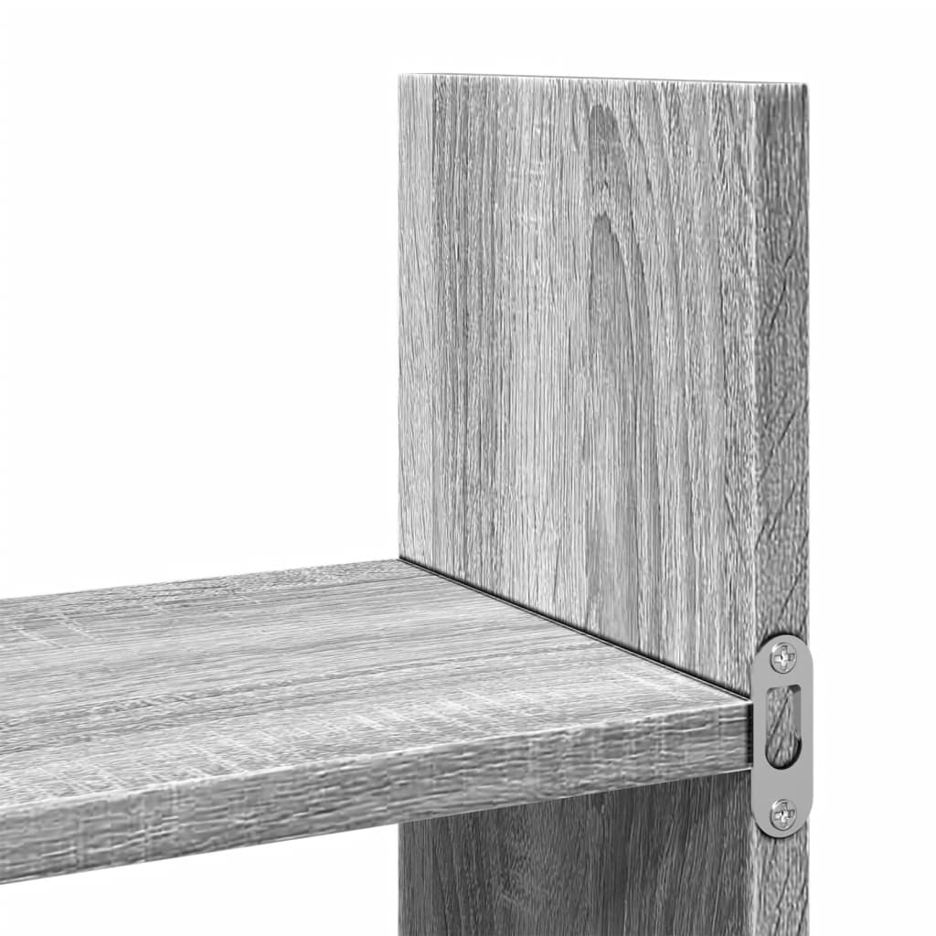 Armoire murale 100x18x40 cm sonoma gris bois d'ingénierie
