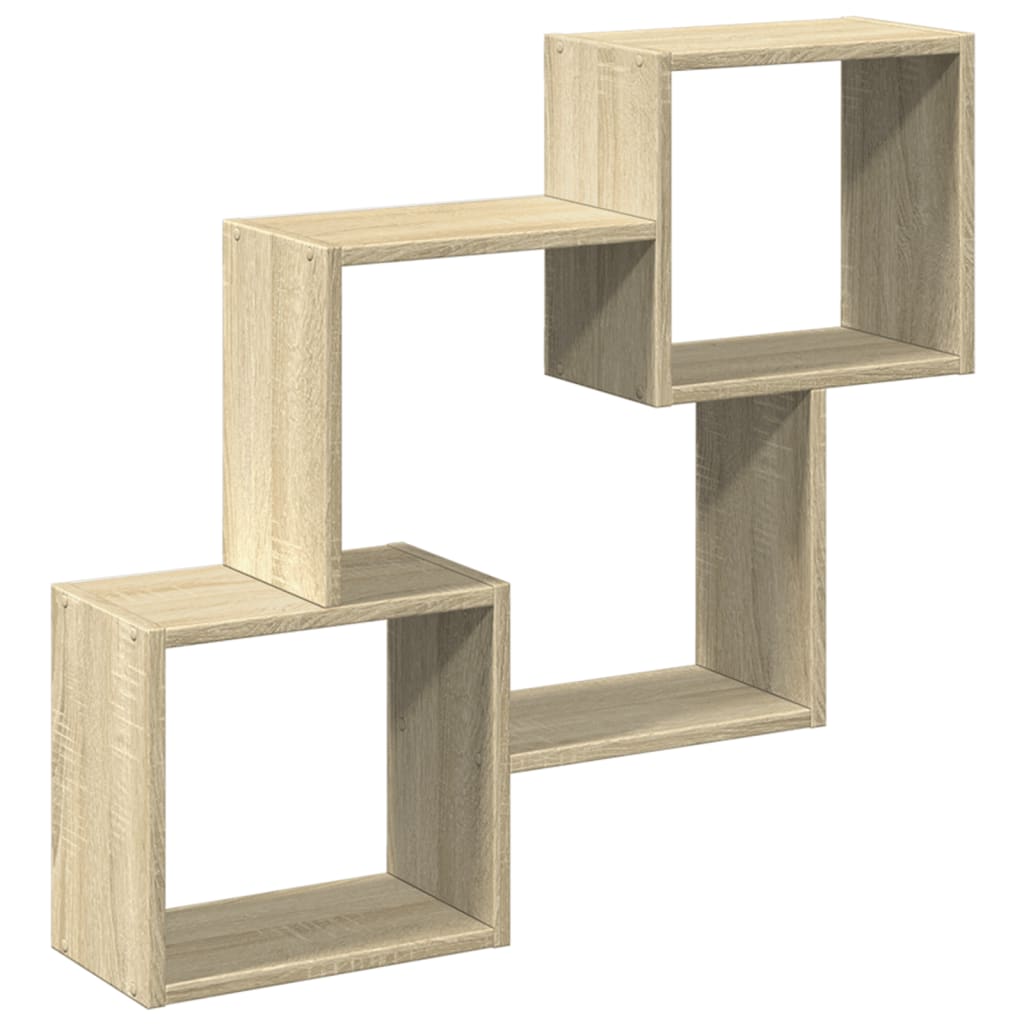 Armoire murale 78x18x71 cm chêne sonoma bois d'ingénierie