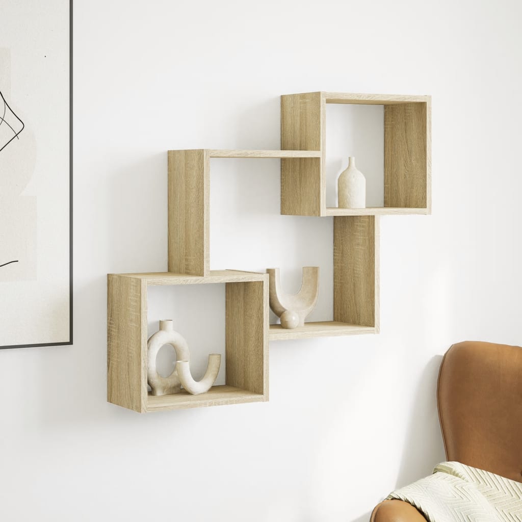 Armoire murale 78x18x71 cm chêne sonoma bois d'ingénierie