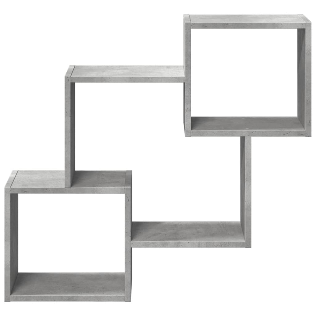 Armoire murale 78x18x71 cm gris béton bois d'ingénierie