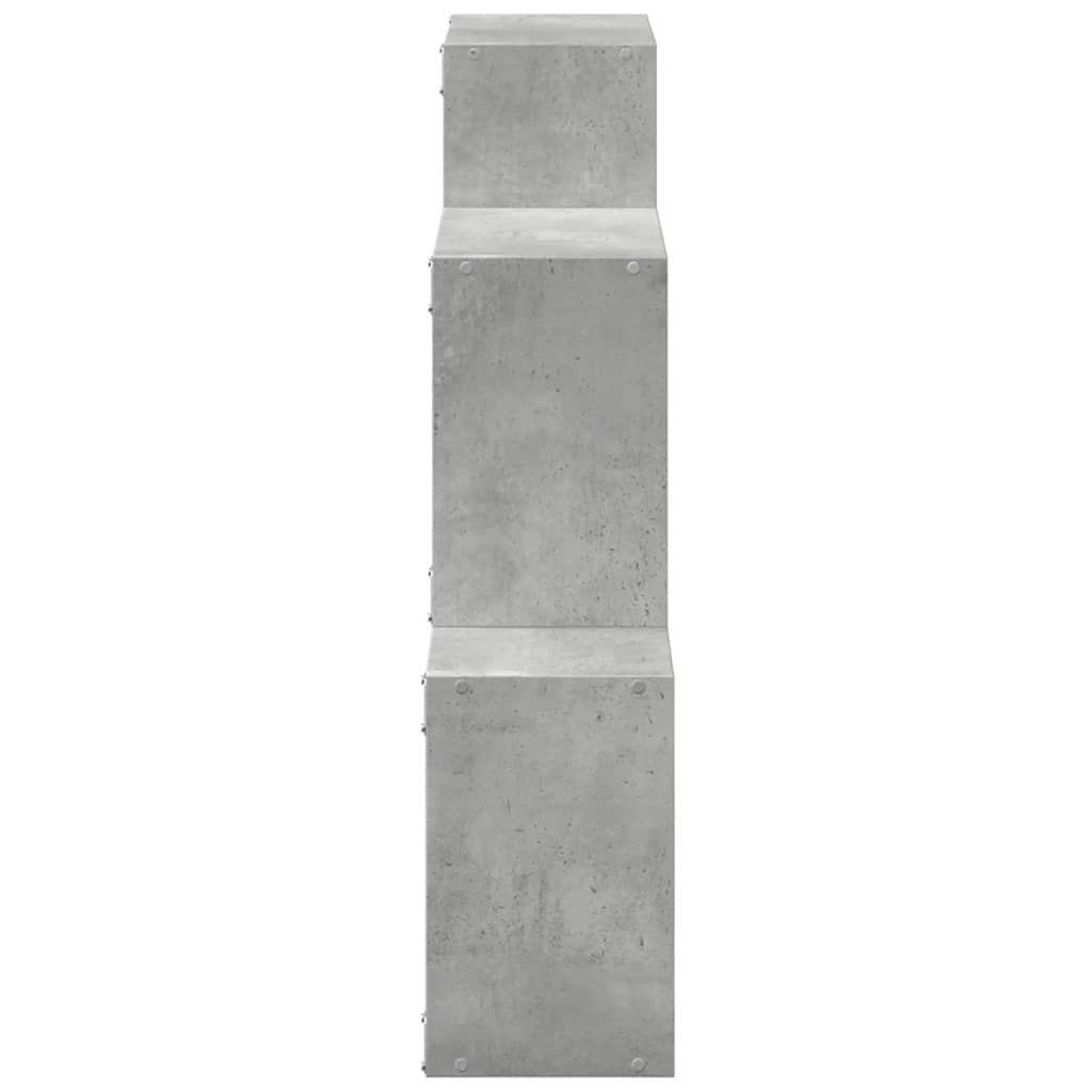 Armoire murale 78x18x71 cm gris béton bois d'ingénierie