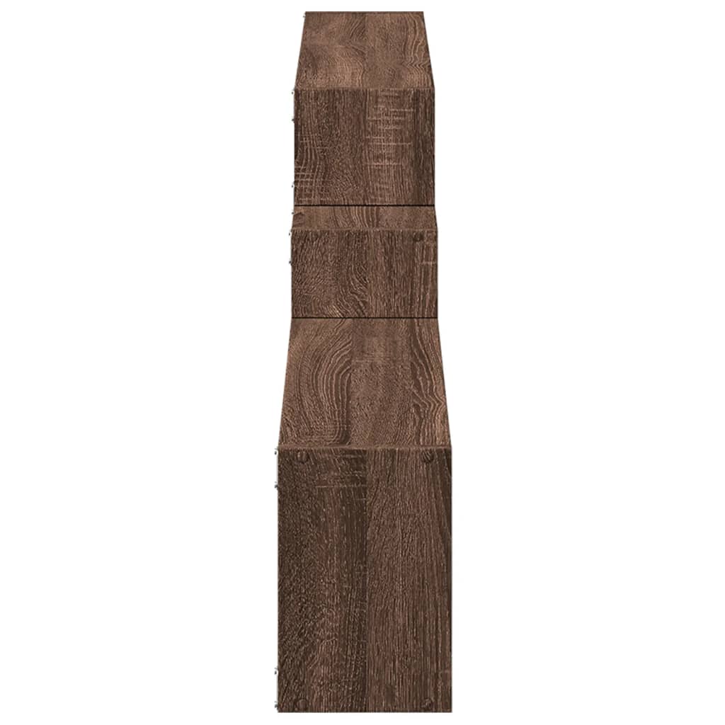 Armoire murale 158x18x53 cm chêne marron bois d'ingénierie