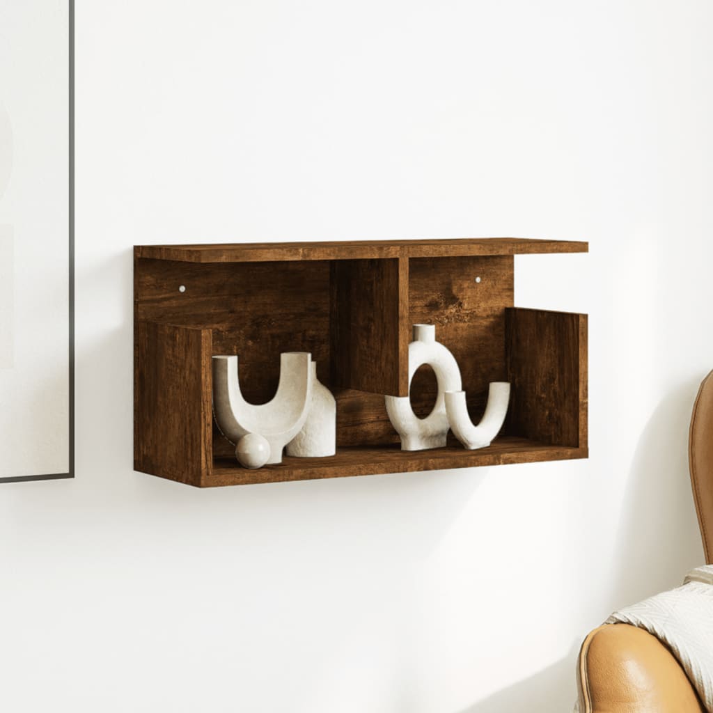 Armoire murale 60x20x30 cm chêne fumé bois d'ingénierie