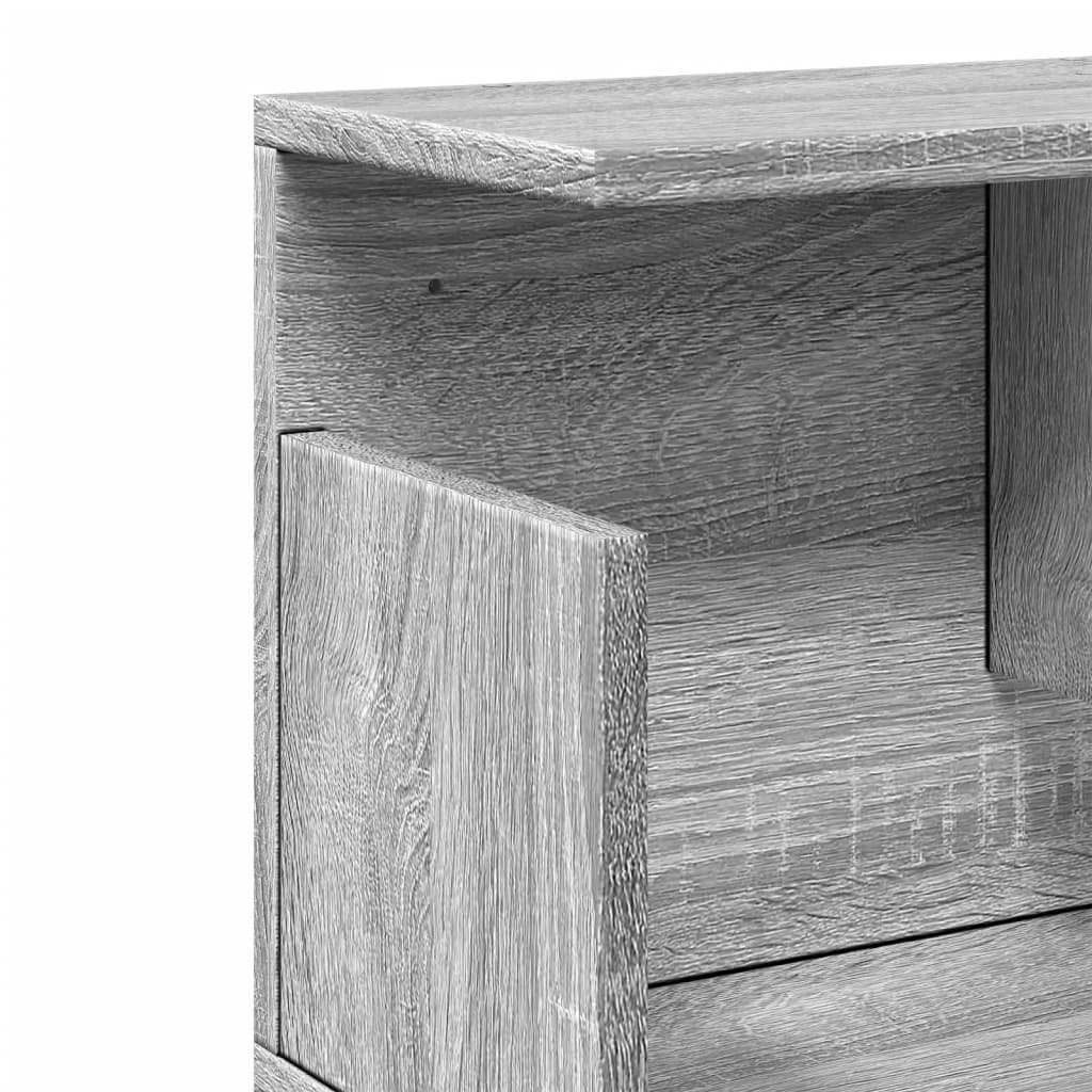 Armoire murale 80x20x30 cm sonoma gris bois d'ingénierie