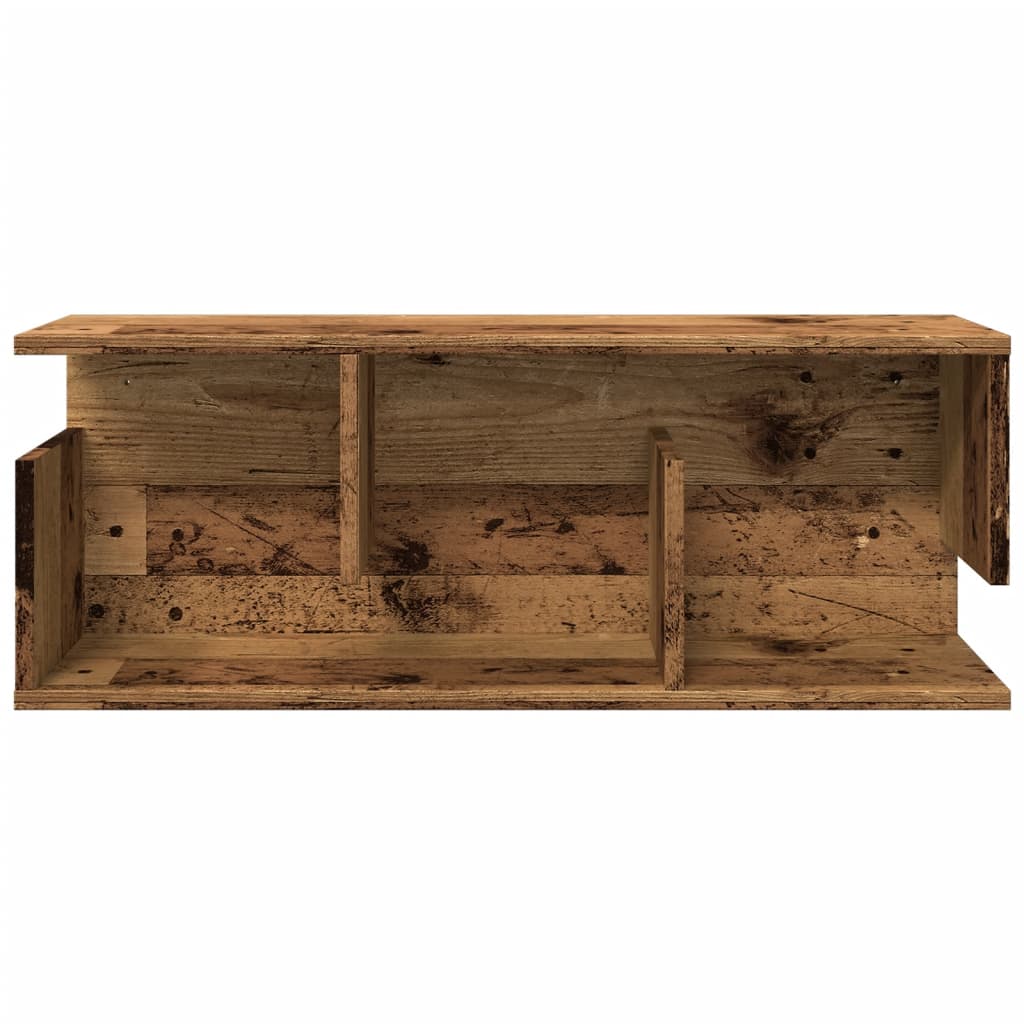 Armoire murale 80x20x30 cm vieux bois bois d'ingénierie