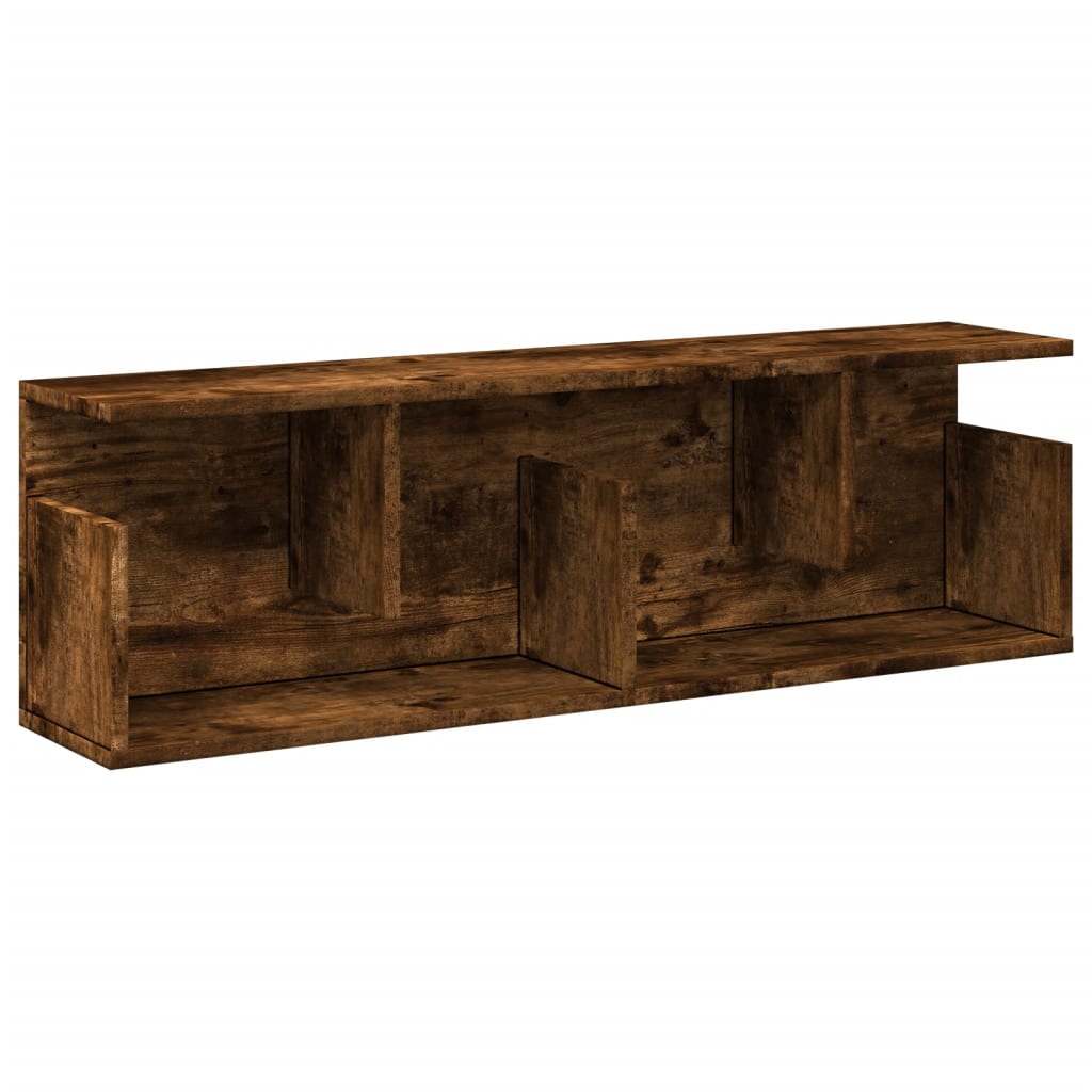 Armoire murale 100x20x30 cm chêne fumé bois d'ingénierie