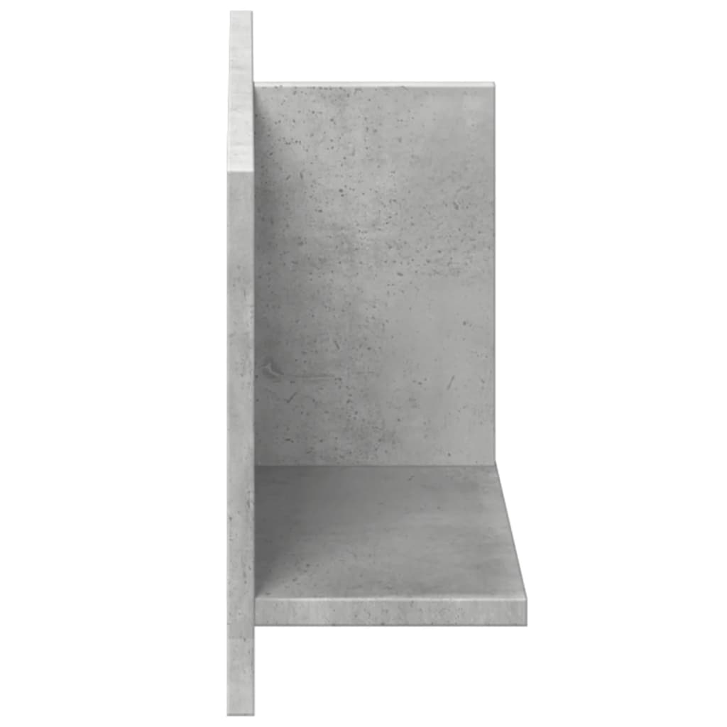 Armoire murale 70x16,5x30 gris béton cm bois d'ingénierie