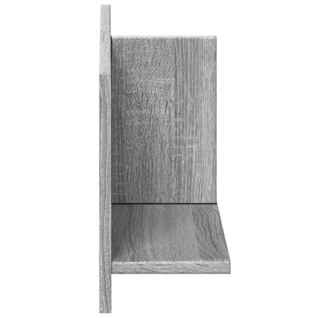 Armoire murale 70x16,5x30 sonoma gris cm bois d'ingénierie