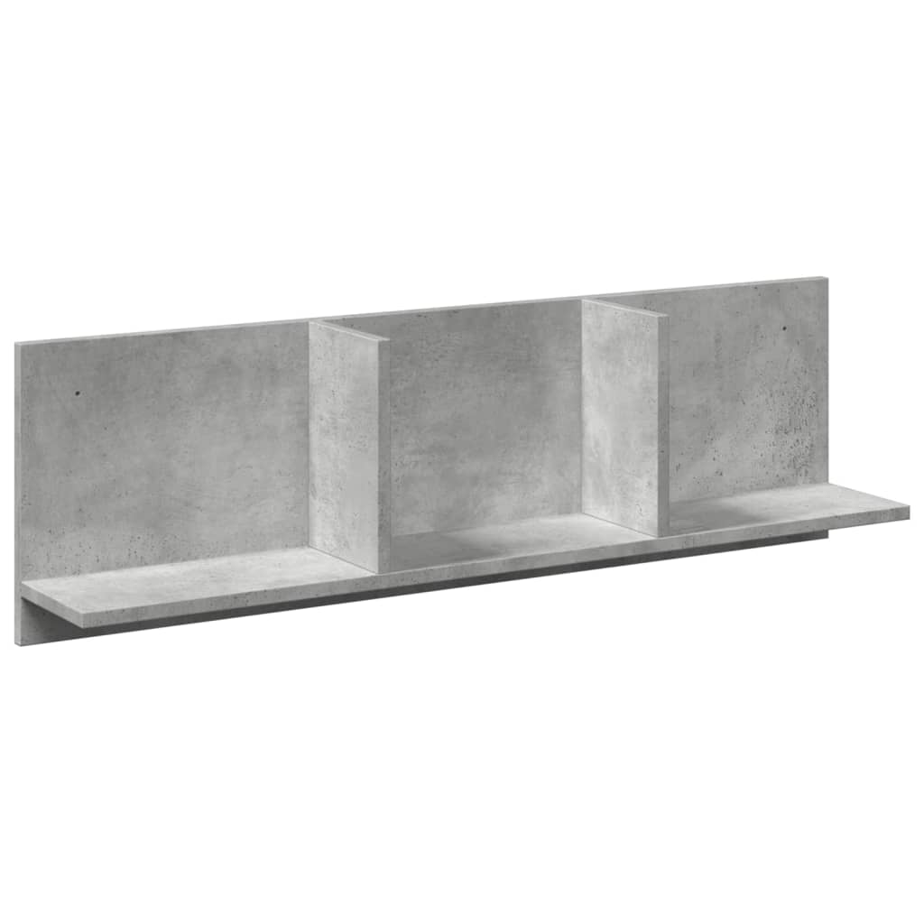 Armoire murale 100x16,5x30 cm gris béton bois d'ingénierie