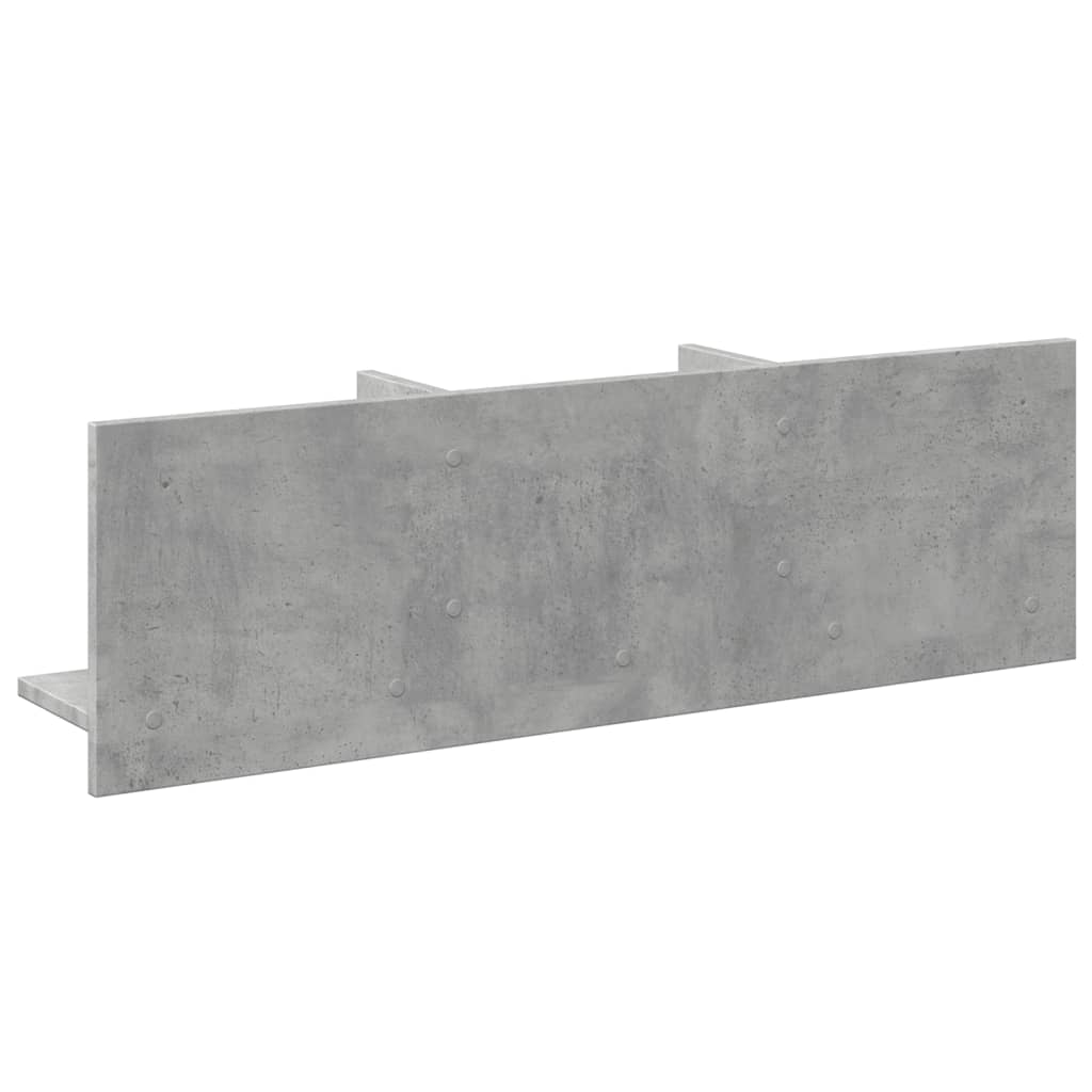 Armoire murale 100x16,5x30 cm gris béton bois d'ingénierie