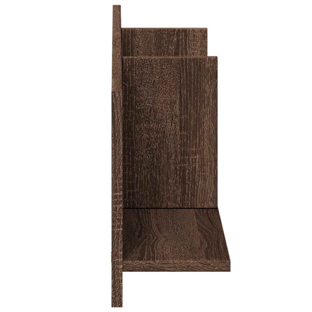 Armoire murale 100x16,5x30 cm chêne marron bois d'ingénierie