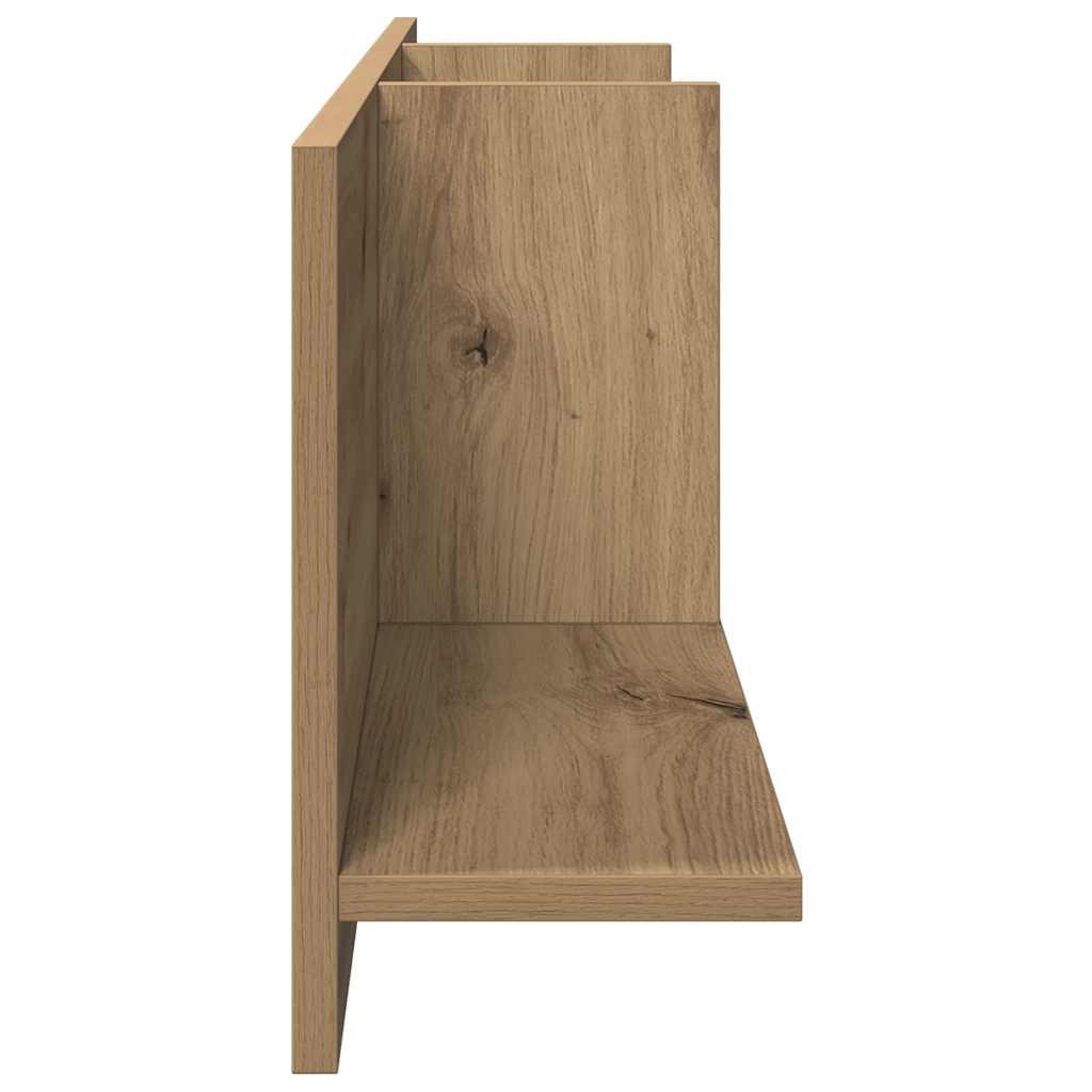 Armoire murale 100x16,5x30 cm chêne artisanal bois d'ingénierie