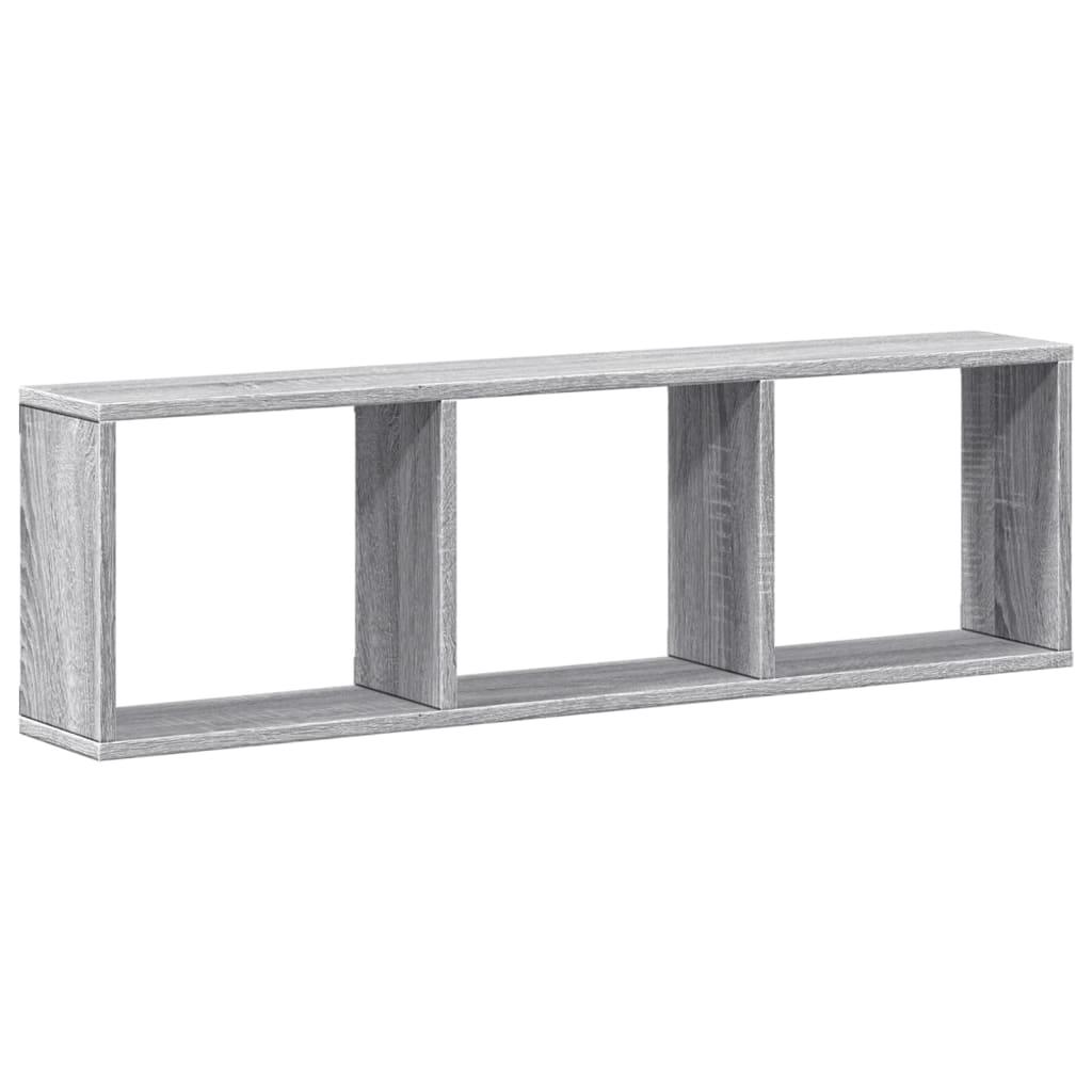 Armoire murale 100x16x30 cm sonoma gris bois d'ingénierie