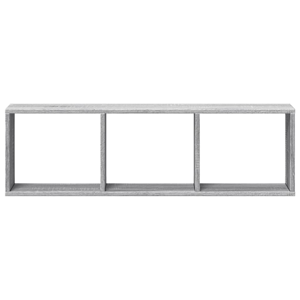 Armoire murale 100x16x30 cm sonoma gris bois d'ingénierie