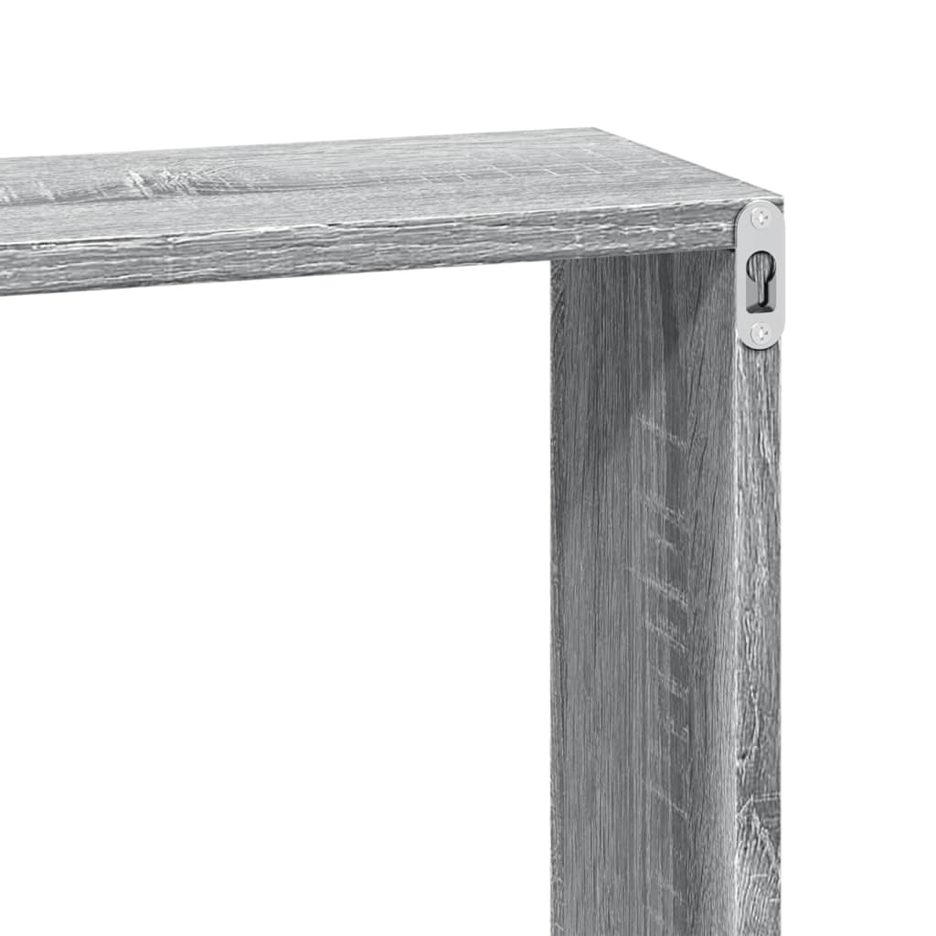 Armoire murale 100x16x30 cm sonoma gris bois d'ingénierie