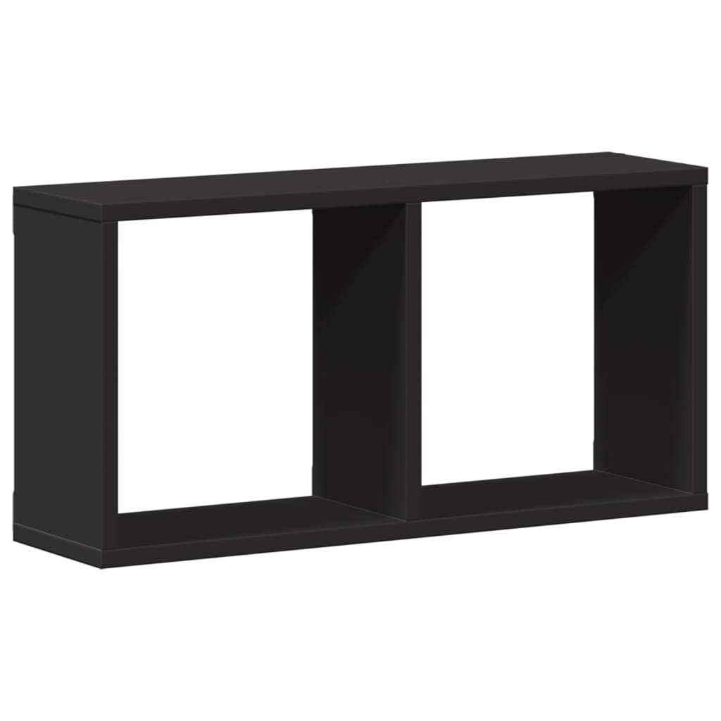Armoire murale 60x16x30 cm noir bois d'ingénierie