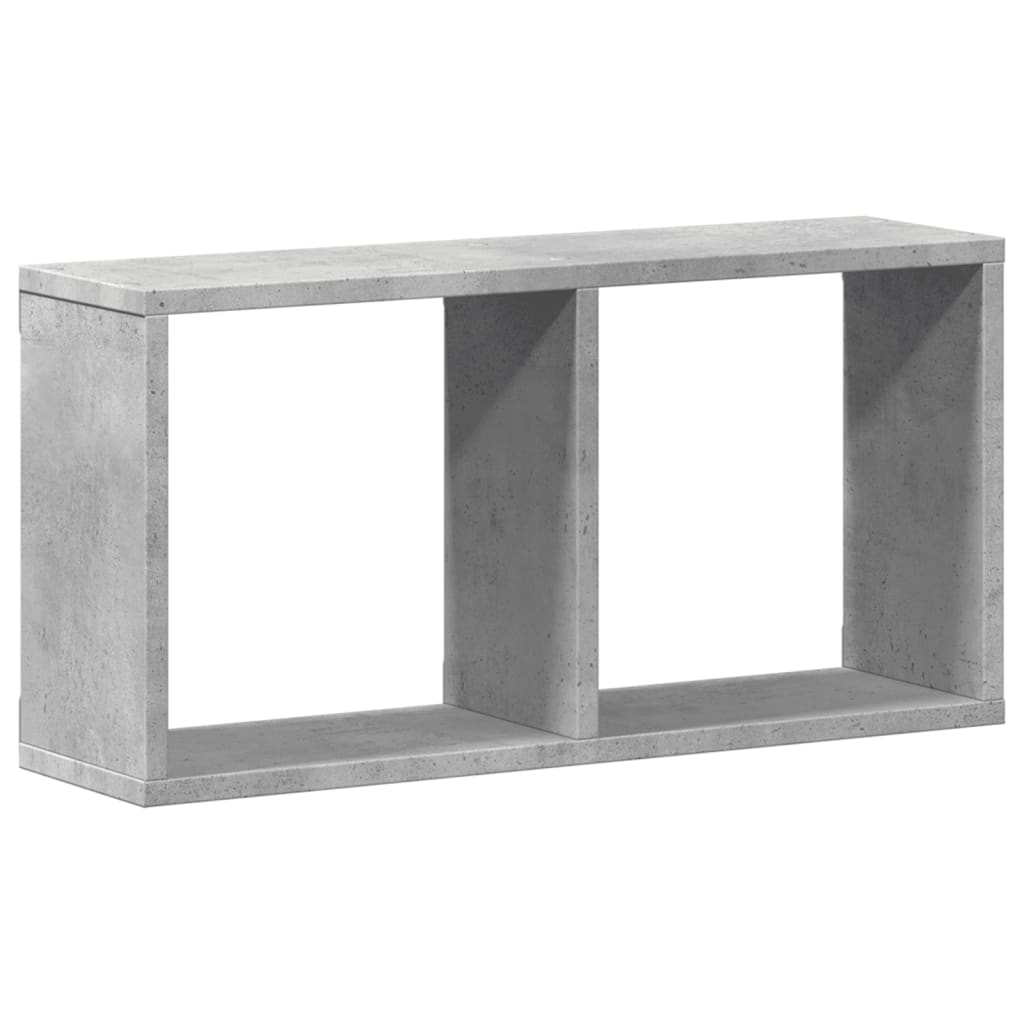 Armoire murale 60x16x30 cm gris béton bois d'ingénierie