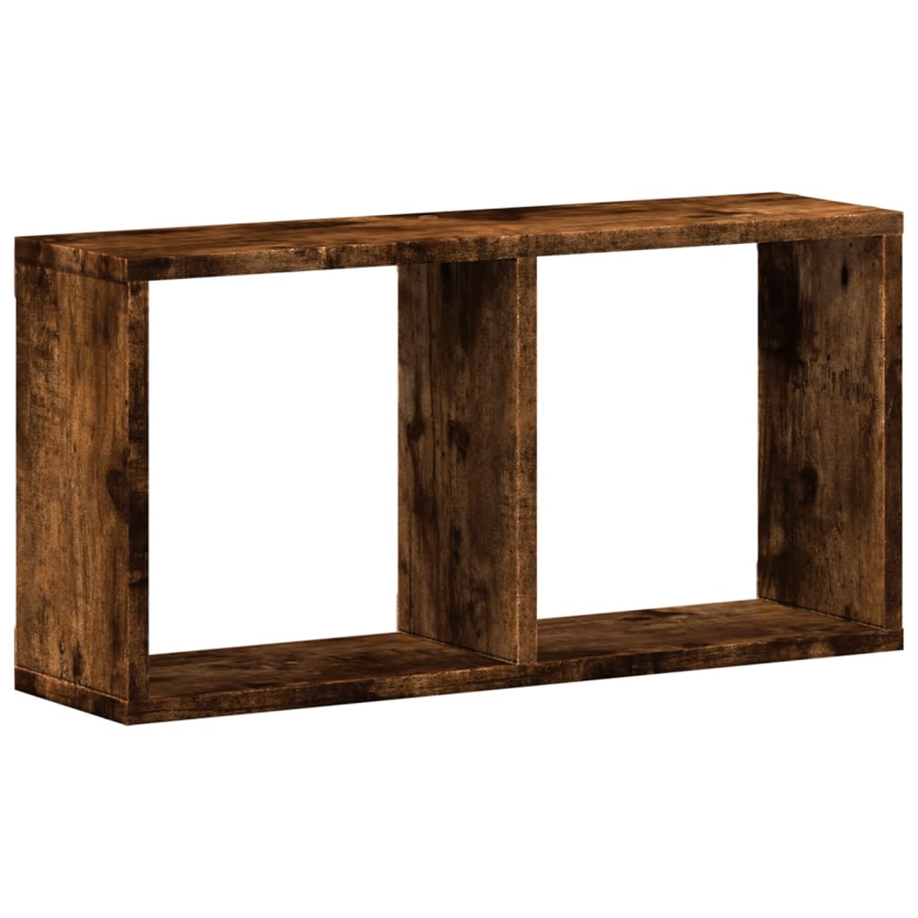 Armoire murale 60x16x30 cm chêne fumé bois d'ingénierie