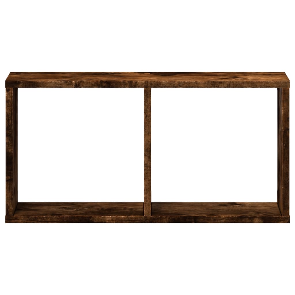 Armoire murale 60x16x30 cm chêne fumé bois d'ingénierie