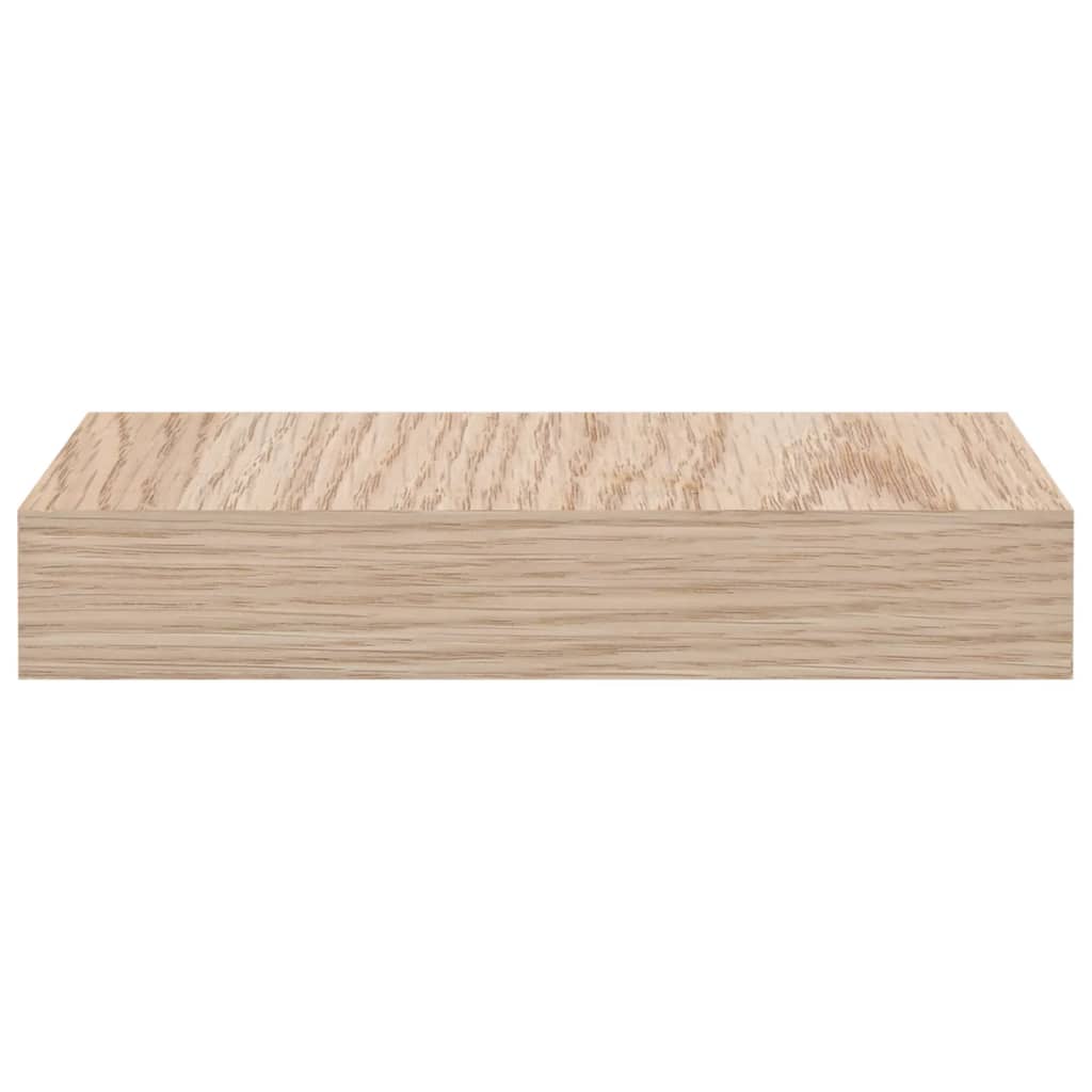 Étagères flottantes 2 pcs 23x23,5x4 cm bois d'ingénierie