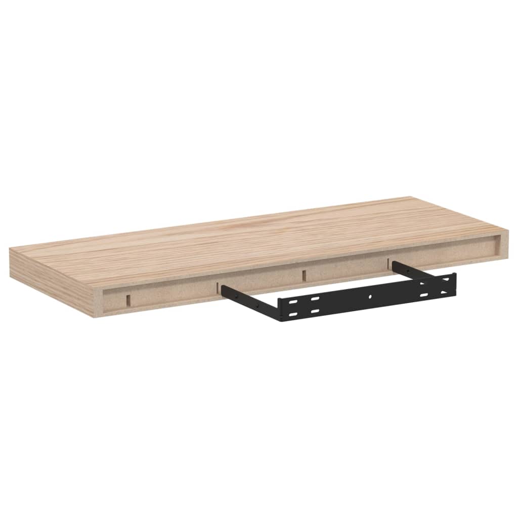 Étagères flottantes 2 pcs 60x23,5x4 cm bois d'ingénierie
