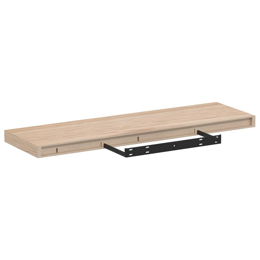 Étagères flottantes 2 pcs 80x23,5x4 cm bois d'ingénierie