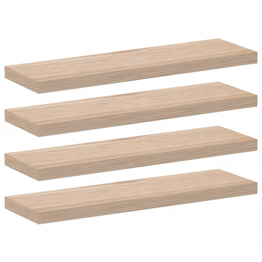 Étagères flottantes 4 pcs 80x23,5x4 cm bois d'ingénierie