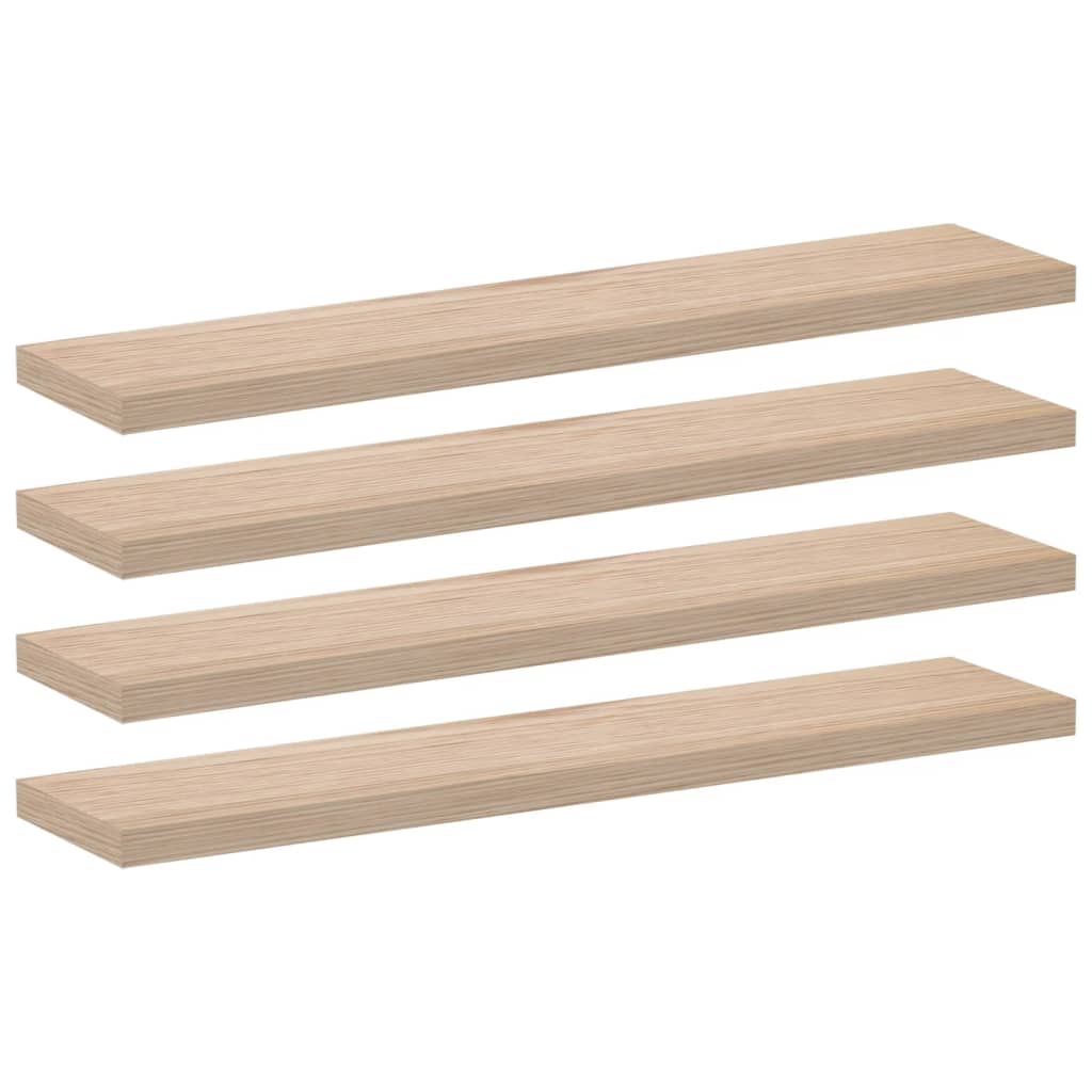 Étagères flottantes 4 pcs 110x23,5x4 cm bois d'ingénierie