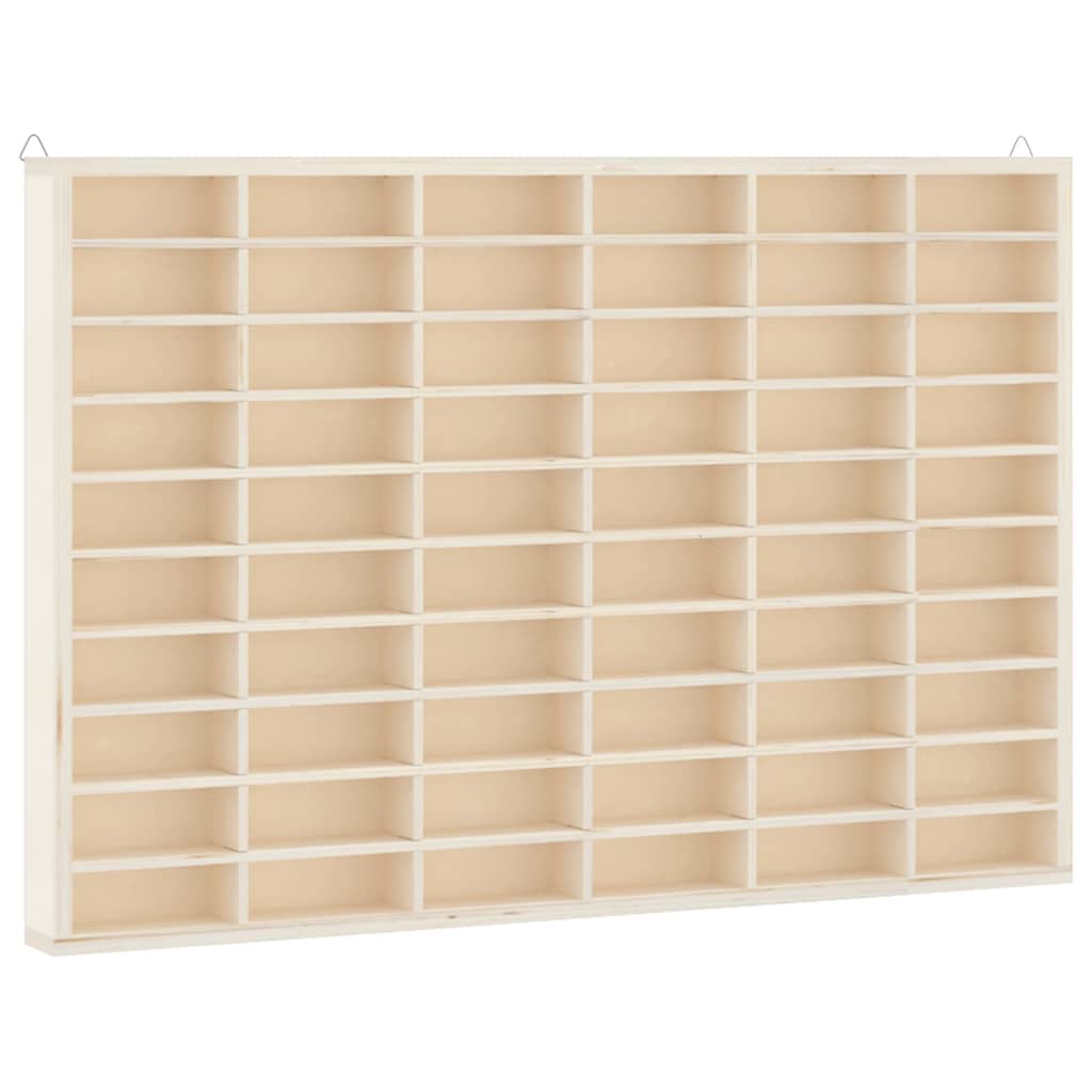 Vitrine de collection en bois avec 60 compartiments