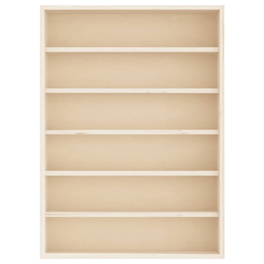 Vitrine de collection en bois avec 6 étagères 40x8,5x55 cm