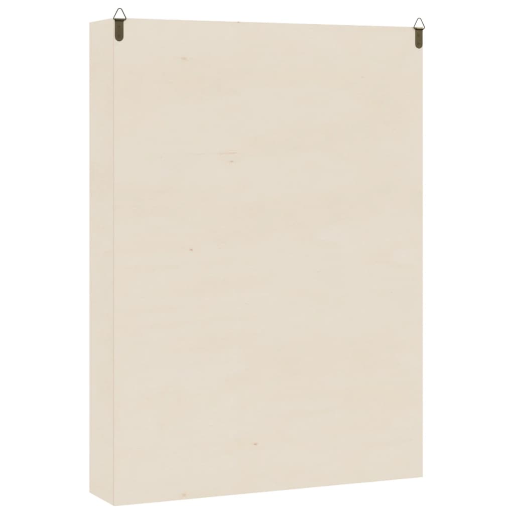 Vitrine de collection en bois avec 6 étagères 40x8,5x55 cm