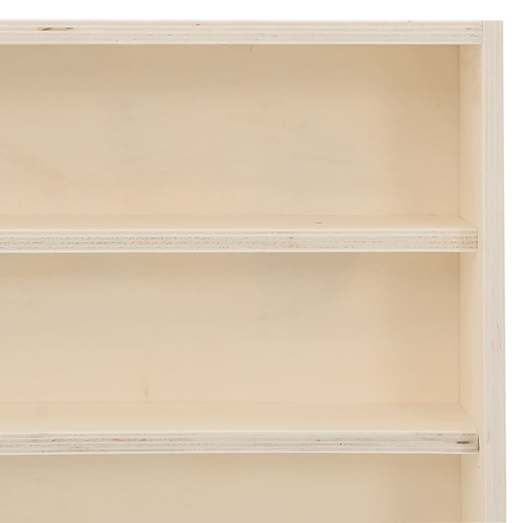 Vitrine de collection en bois avec 6 étagères 40x8,5x55 cm