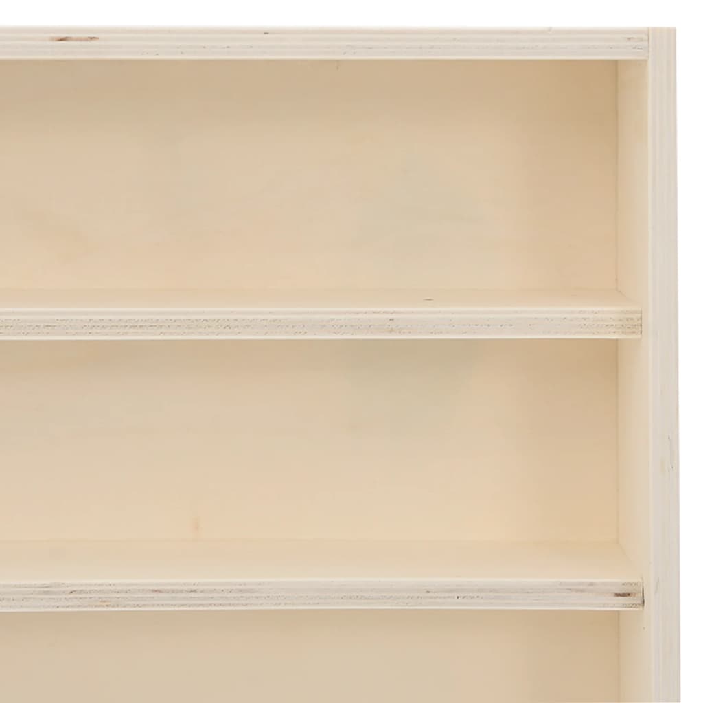Vitrine de collection en bois avec 6 étagères 80x8,5x55 cm