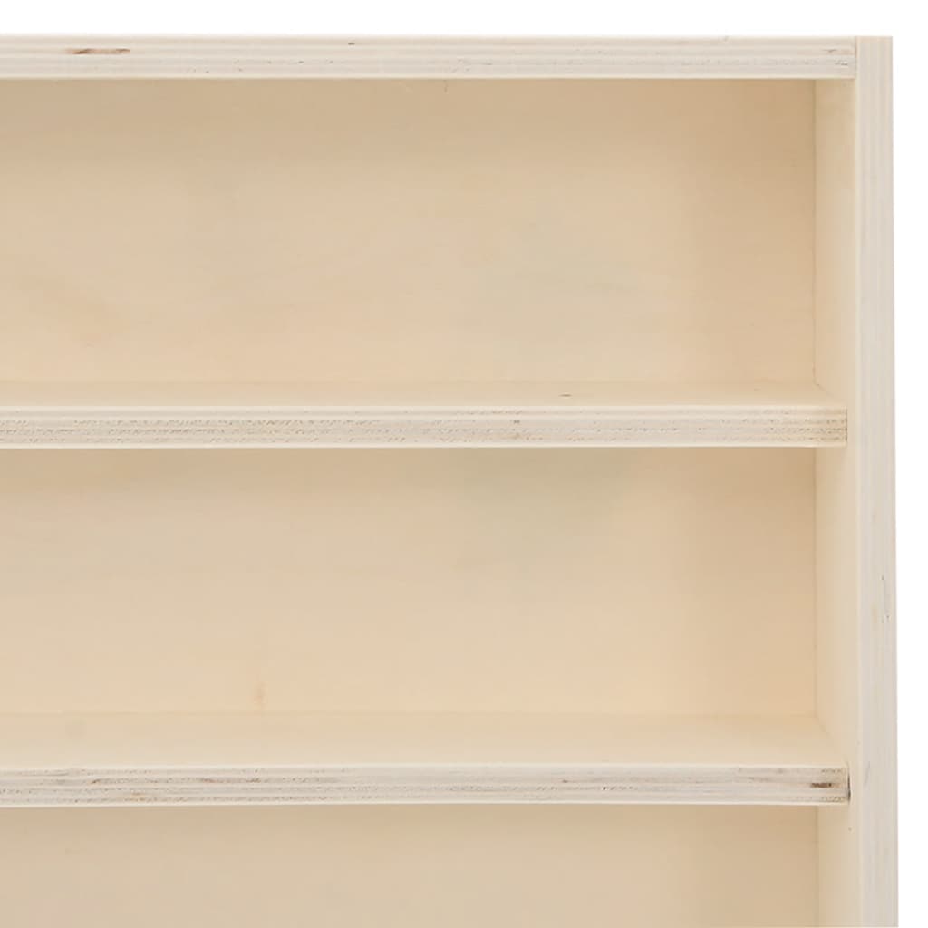 Vitrine de collection en bois avec 6 étagères 100x8,5x55 cm