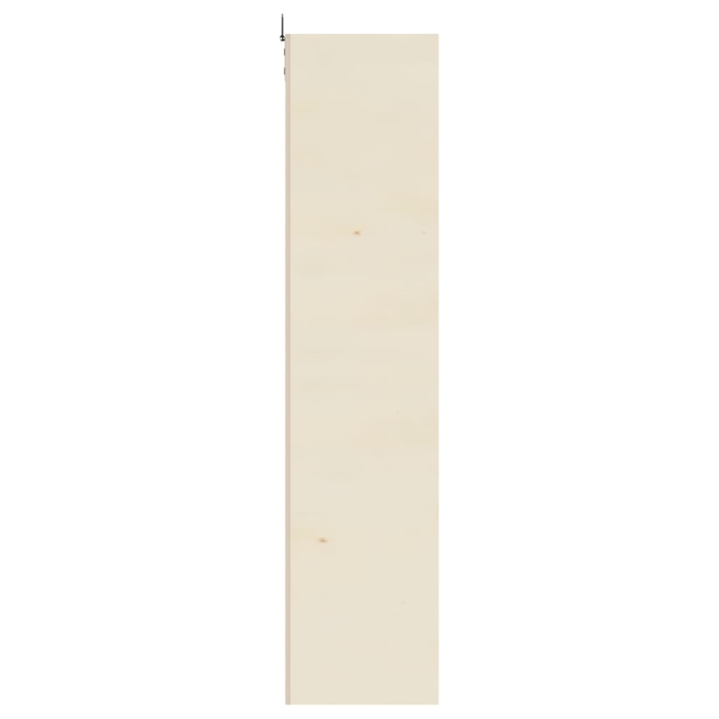 Vitrine de collection en bois avec portes 60x8,5x37 cm