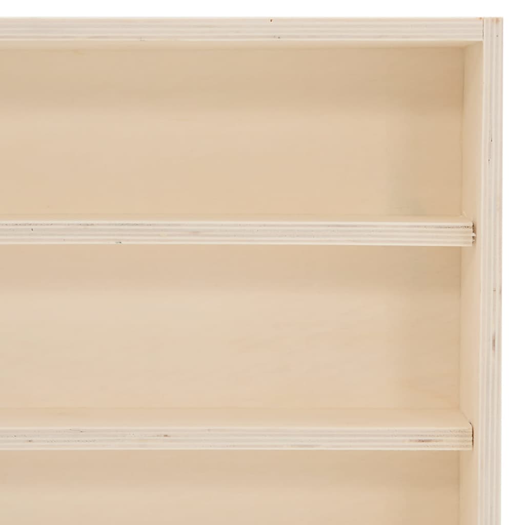 Vitrine de collection en bois avec portes 60x8,5x37 cm