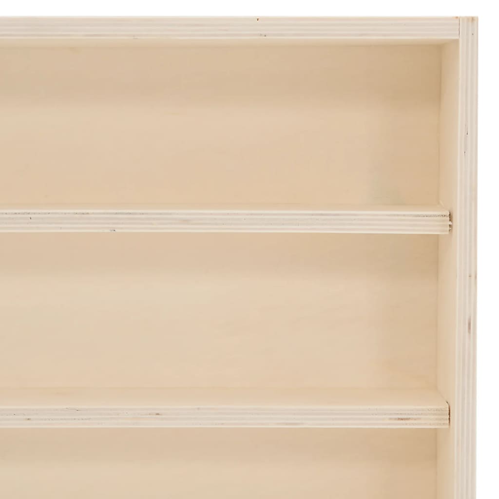 Vitrine de collection en bois avec portes 100x8,5x37 cm
