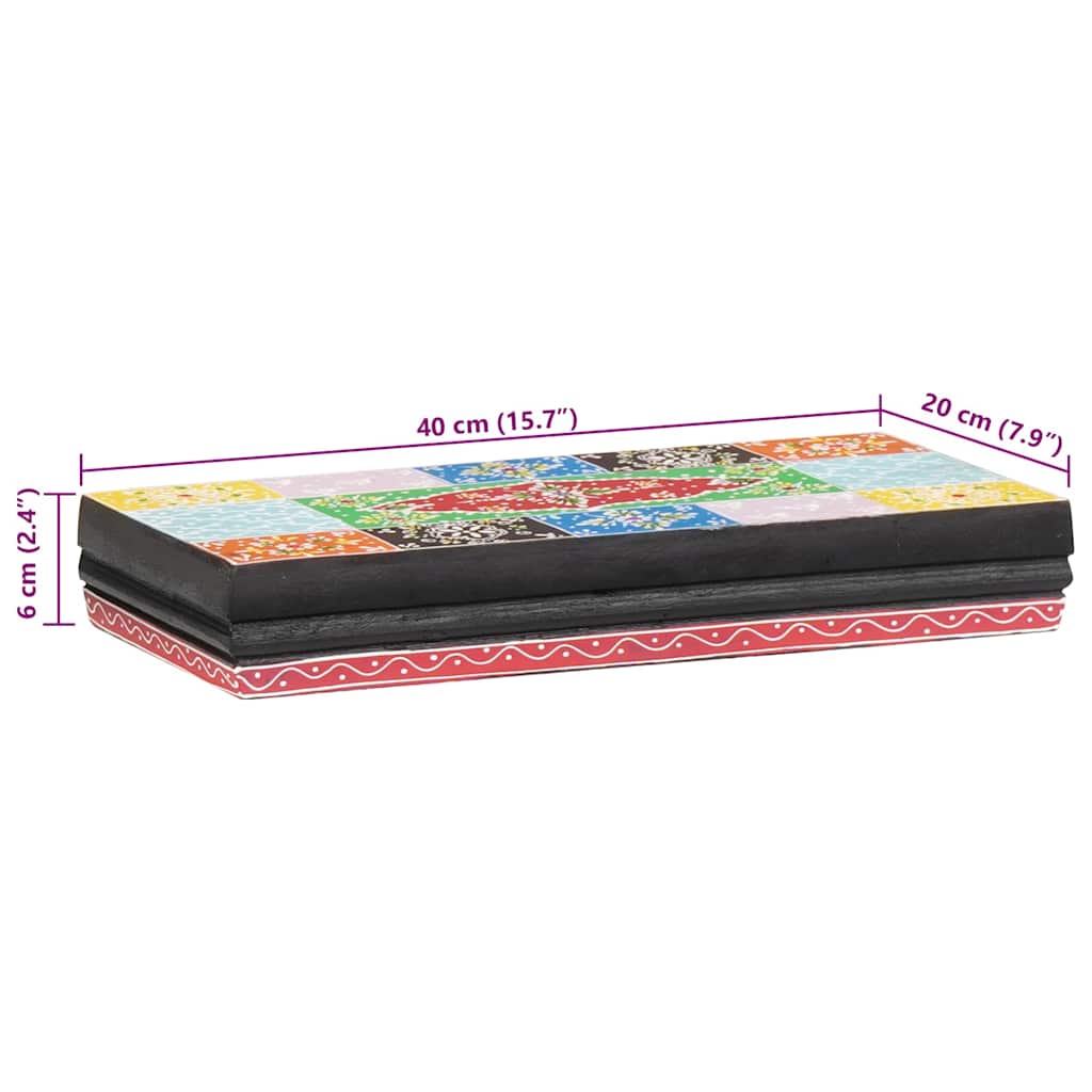Étagères Murales avec étagère 2 pcs Multicolore 40 x 20 x 6 cm