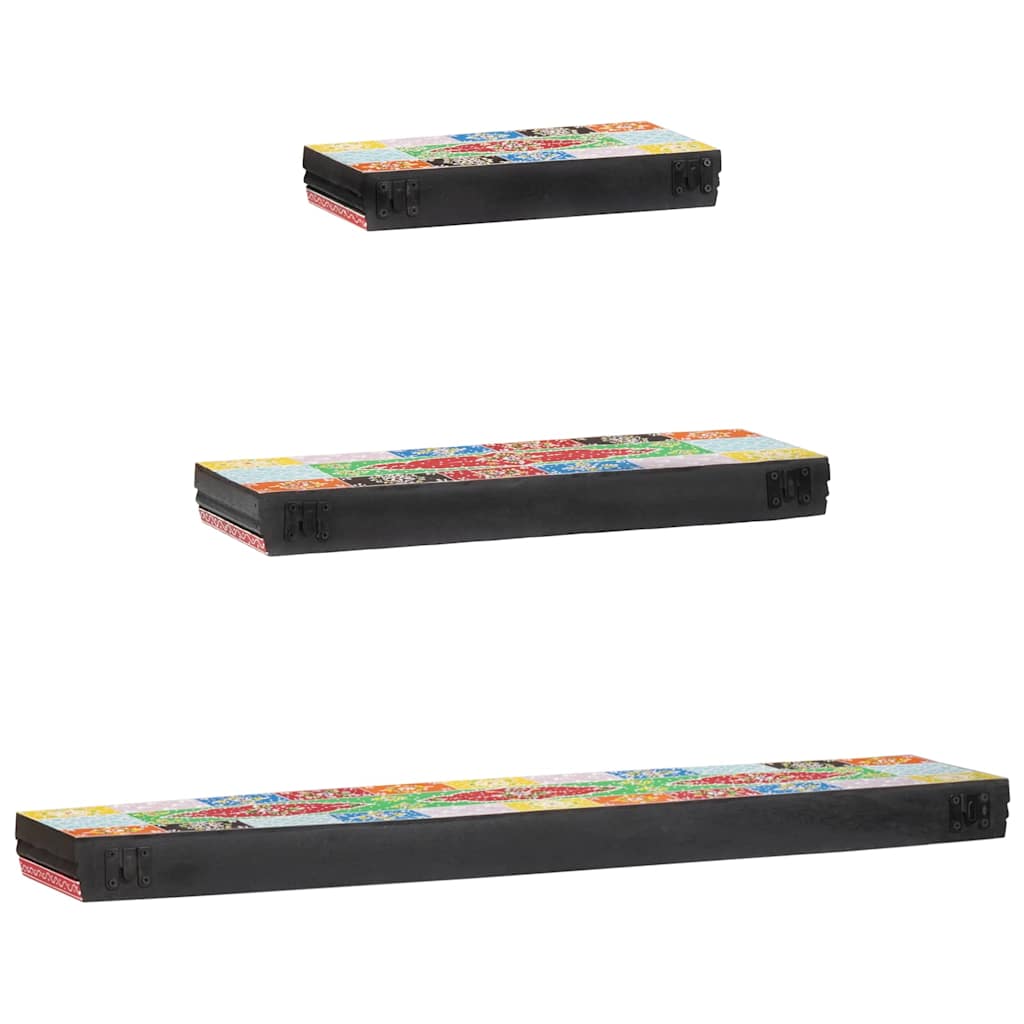 Étagères Murales avec étagère 3 pcs Multicolore 100 x 20 x 6 cm