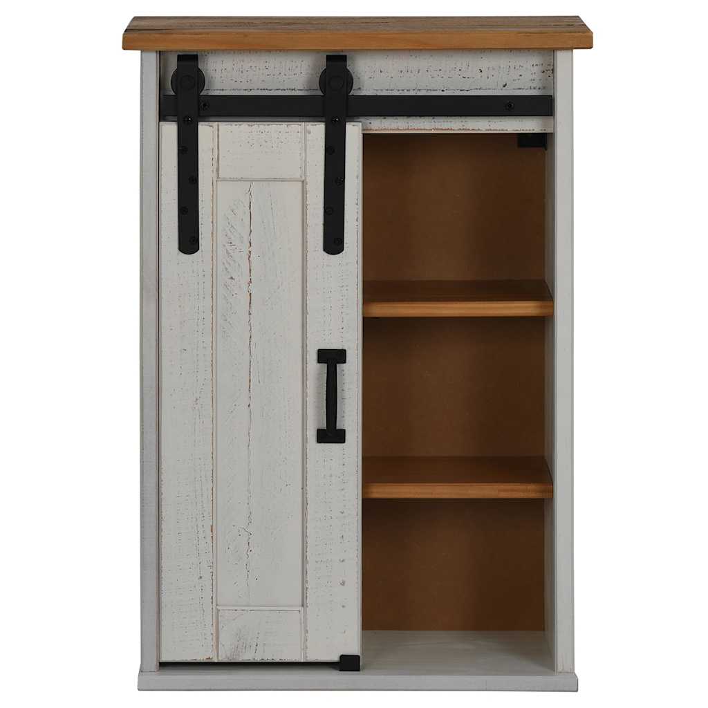 Armario colgante HALDEN con puerta corredera, blanco, 49x22,5x70 cm