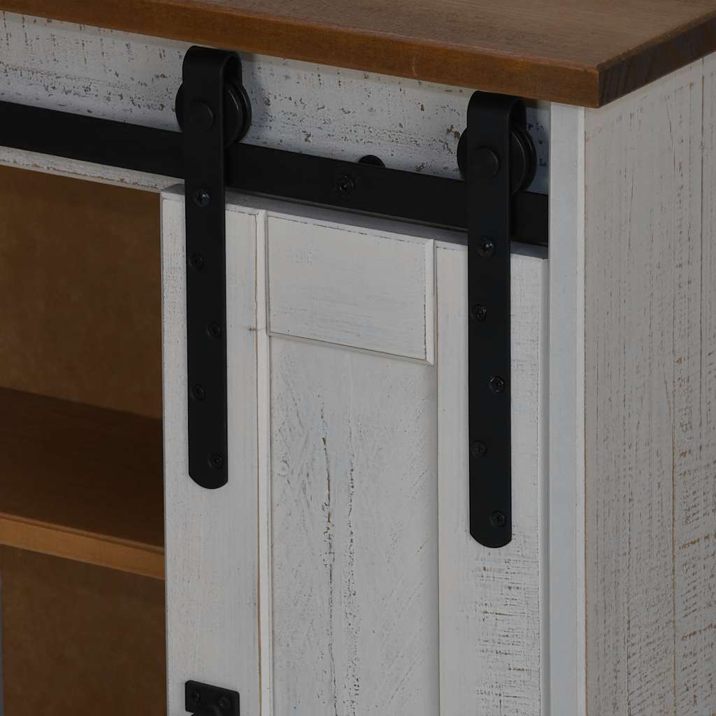 Armario colgante HALDEN con puerta corredera, blanco, 49x22,5x70 cm