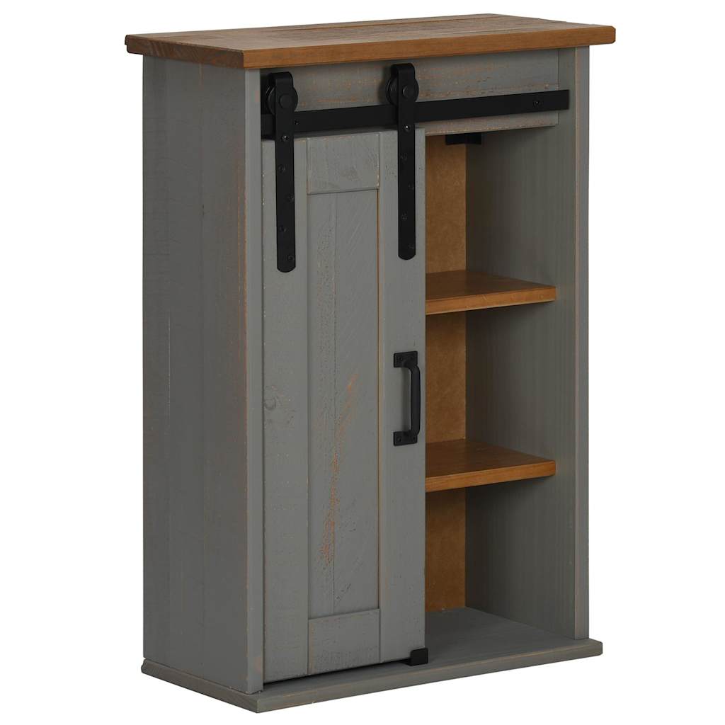 Armario colgante HALDEN con puerta corredera, gris, 49x22,5x70 cm
