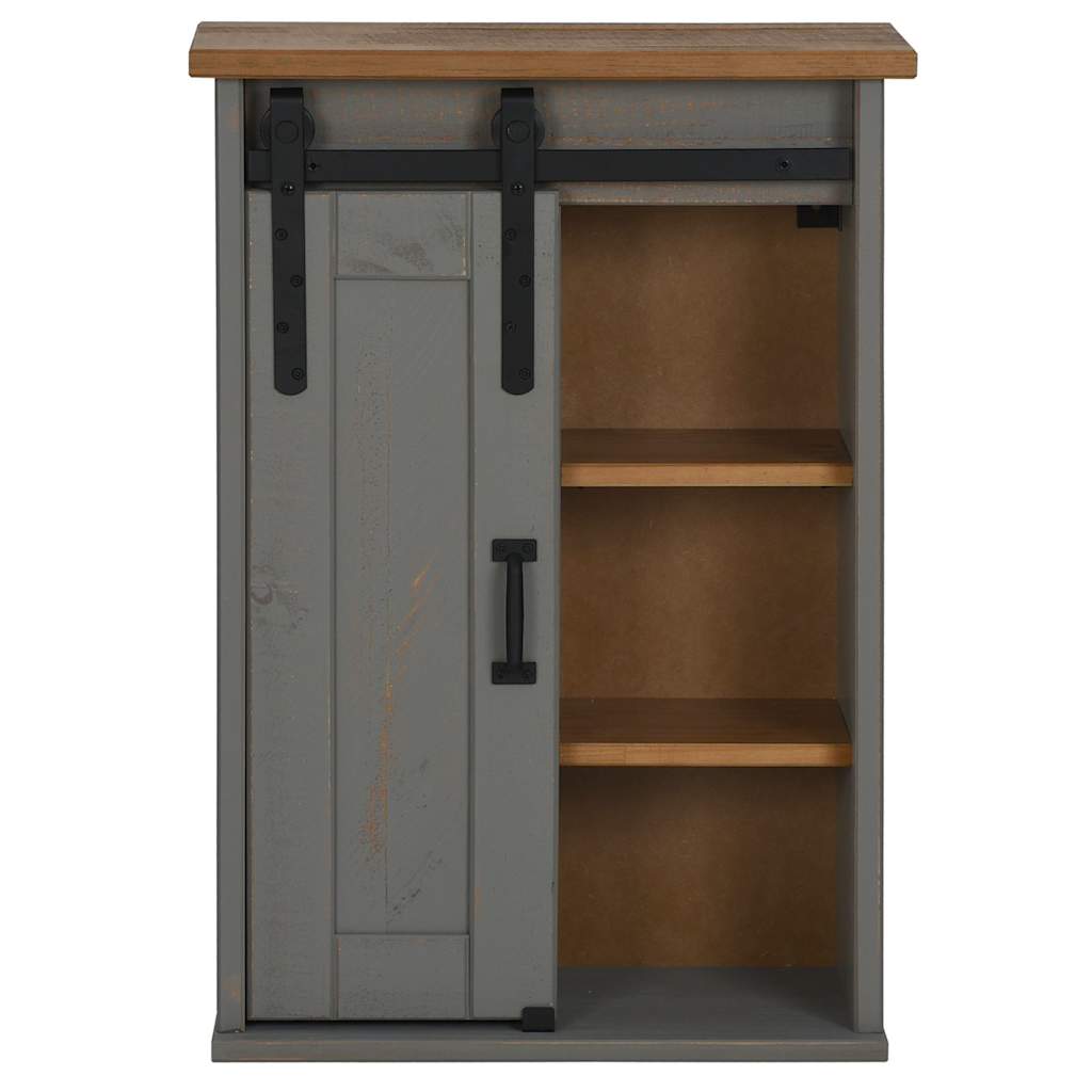 Armario colgante HALDEN con puerta corredera, gris, 49x22,5x70 cm
