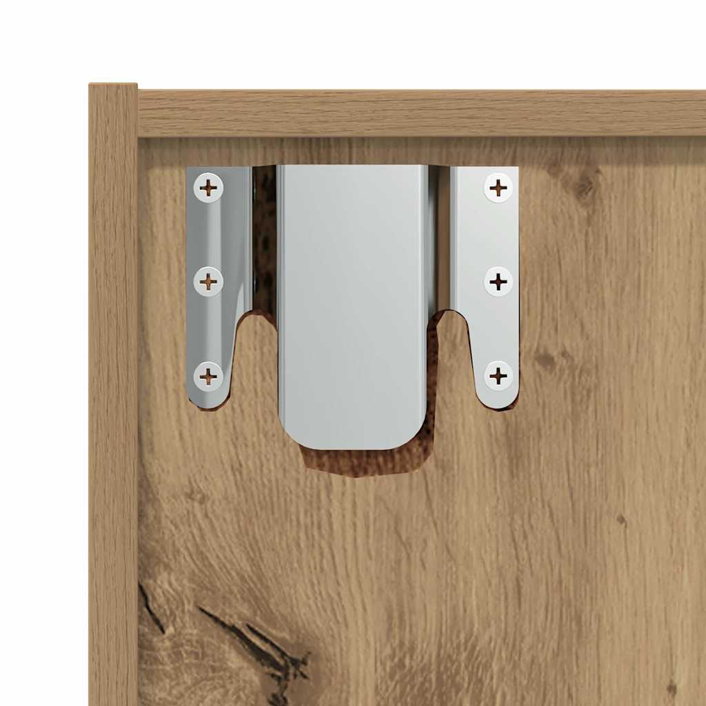 Bibliothèque/Meuble TV vieux bois 36x30x143cm bois d'ingénierie